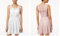 American Rag Juniors' Lace Illusion Skater Dress, Created for Macy's